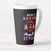Tasse Latte Ne bride pas mon style (Angle droit)