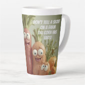 Tasse Latte Ne divulgue pas de secrets à la ferme  (Angle droit)