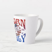 TASSE LATTE NÉ LE 4 JUILLET (Angle droit)