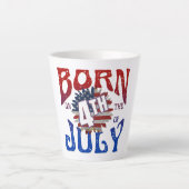 TASSE LATTE NÉ LE 4 JUILLET (Devant)