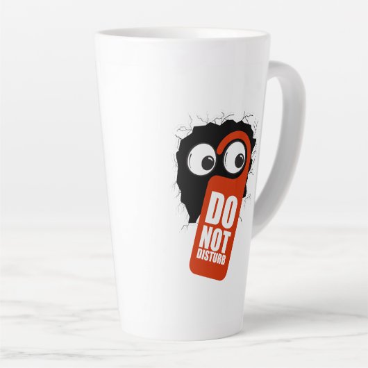 Tasse Latte Ne pas déranger.b (Angle droit)