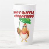 Tasse Latte Ne pas frotter mes plumes (Devant)