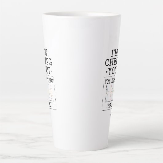 Tasse Latte Ne Pas Vous Vérifier Physique Thérapiste Fun Perso (Devant)