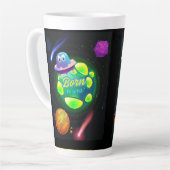 Tasse Latte Né pour orbiter (Angle gauche)