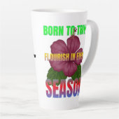 Tasse Latte Né pour prospérer Florish dans chaque saison (Angle droit)