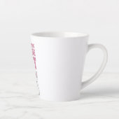 Tasse Latte Ne regardez pas le chat - Drôle chat blanc (Droite)