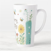 Tasse Latte Ne t'inquiète pas, Abeille Heureuse Mignonne Abeil (Droite)