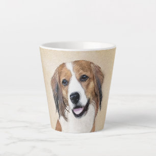 Tasse Latte Nederlandse Kooikerhondje Peinture - Chien Art