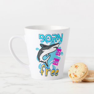 TASSE LATTE NÉE POUR ÊTRE LIBRE