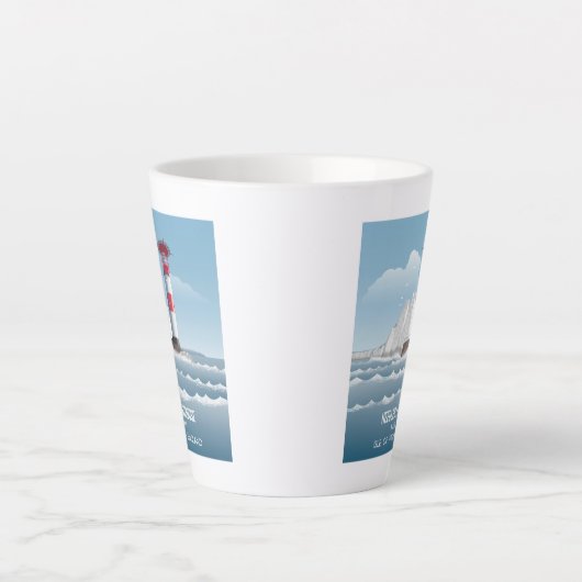 Tasse Latte Needles Lighthouse (Devant)