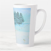 Tasse Latte Neige et Evergreens (Droite)