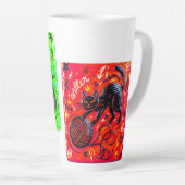 Tasse Latte Neon Cat Coffee (Angle droit)