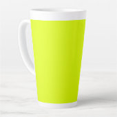 Tasse Latte Neon Chartreuse couleur solide | Couleur tendance (Angle gauche)