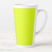 Tasse Latte Neon Chartreuse couleur solide | Couleur tendance (Droite)