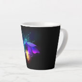 Tasse Latte Neon Firefly sur noir (Angle droit)