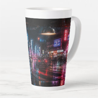 Tasse Latte Neon Moderne Lumineux