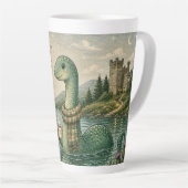 Tasse Latte Nessie Cryptide Confortable Élusive Socialement Lo (Angle droit)