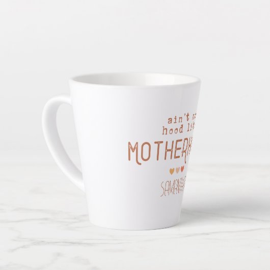 Tasse Latte N'est pas un trou comme la maternité (Angle gauche)