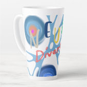Tasse Latte Neuro Autisme Aspergers (Angle gauche)