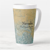 Tasse Latte Nevada l'État Turquoise (Angle droit)