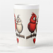 Tasse Latte New Year, Love, Birds (Devant)