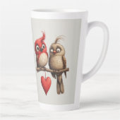 Tasse Latte New Year, Love, Birds (Droite)