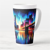 Tasse Latte New York City Abstrait 1103 (Angle droit)