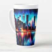 Tasse Latte New York City Abstrait 1103 (Angle gauche)