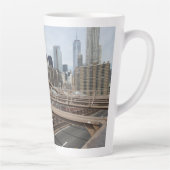 Tasse Latte New York City Lower Manhattan Skyline (Droite)