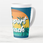 Tasse Latte Newport Beach Californie (Angle droit)
