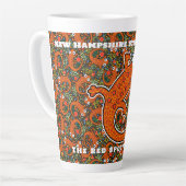 Tasse Latte Newt tacheté rouge sur le sol forestier (Angle gauche)