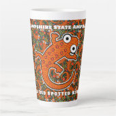 Tasse Latte Newt tacheté rouge sur le sol forestier (Devant)