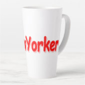 Tasse Latte "#NewYorker" Joli design. Commandez dès maintenant (Angle droit)