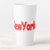 Tasse Latte "#NewYorker" Joli design. Commandez dès maintenant (Devant)