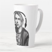 Tasse Latte Nirvana classique La fin de la musique (Angle droit)