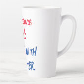 Tasse Latte Niveau de confiance : Selfie sans filtre (Droite)