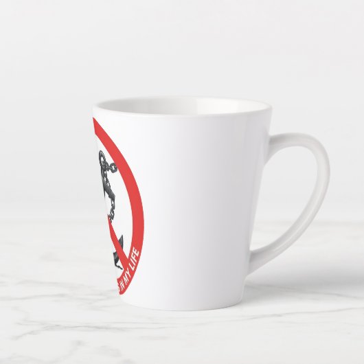 Tasse Latte No attachments in my life (Droite)