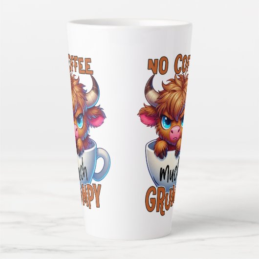 Tasse Latte No Coffee Much Grumpy  (Devant)