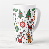 Tasse Latte Noël (Angle droit)
