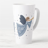 Tasse Latte Noël Angel Paix sur Terre Fête de Noël (Angle droit)