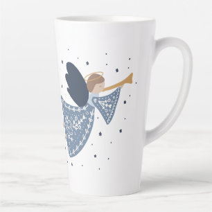 Tasse Latte Noël Angel Paix sur Terre Fête de Noël