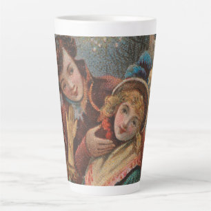 Tasse Latte Noël, Angleterre - Publicité de l'ère victorienne,