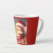 Tasse Latte Noël Anniversaire 1 (Angle droit)