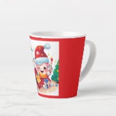 Tasse Latte Noël Anniversaire 5 (Angle droit)