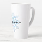 Tasse Latte Noël blanc clair (Angle droit)