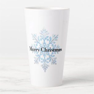 Tasse Latte Noël blanc clair