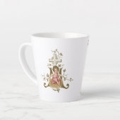 Tasse Latte Noël du bébé catholique (Angle gauche)