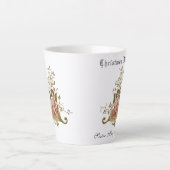 Tasse Latte Noël du bébé catholique (Devant)