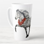 Tasse Latte Noël du cheval islandais (Angle gauche)