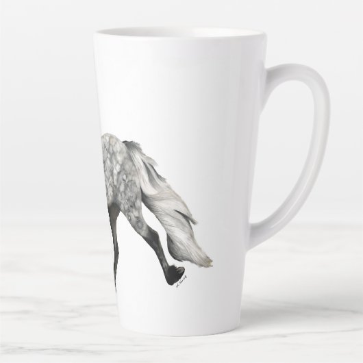 Tasse Latte Noël du cheval islandais (Droite)